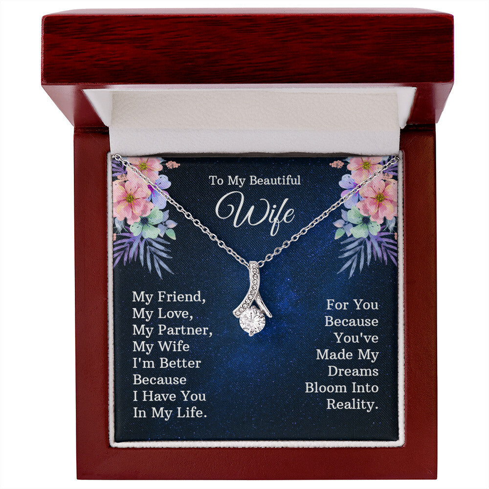 To My Wife - Alluring Beauty Necklace