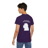 Load image into Gallery viewer, "Divorceadoodle : the Pup that Split the Difference" Jest in Bad Taste original (Unisex Tee)
