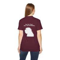 Load image into Gallery viewer, "Divorceadoodle : the Pup that Split the Difference" Jest in Bad Taste original (Unisex Tee)
