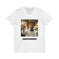 Load image into Gallery viewer, "Arrivederci" Jest In Bad Taste original (Unisex V-Neck Tee)

