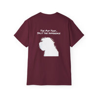 Load image into Gallery viewer, "Divorceadoodle : the Pup that Split the Difference" Jest in Bad Taste original (Unisex Tee)
