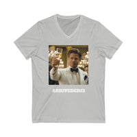 Load image into Gallery viewer, "Arrivederci" Jest In Bad Taste original (Unisex V-Neck Tee)
