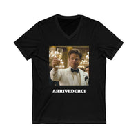 Load image into Gallery viewer, "Arrivederci" Jest In Bad Taste original (Unisex V-Neck Tee)
