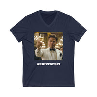 Load image into Gallery viewer, "Arrivederci" Jest In Bad Taste original (Unisex V-Neck Tee)
