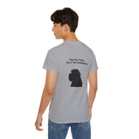 Load image into Gallery viewer, "Divorceadoodle : the Pup that Split the Difference" Jest in Bad Taste original (Unisex Tee)
