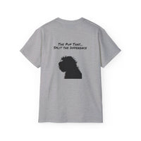 Load image into Gallery viewer, "Divorceadoodle : the Pup that Split the Difference" Jest in Bad Taste original (Unisex Tee)
