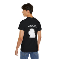 Load image into Gallery viewer, "Divorceadoodle : the Pup that Split the Difference" Jest in Bad Taste original (Unisex Tee)
