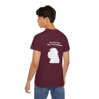 Load image into Gallery viewer, "Divorceadoodle : the Pup that Split the Difference" Jest in Bad Taste original (Unisex Tee)
