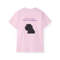 Load image into Gallery viewer, "Divorceadoodle : the Pup that Split the Difference" Jest in Bad Taste original (Unisex Tee)
