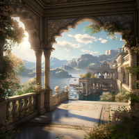 Load image into Gallery viewer, "Hidden above the Mediterranean" (Acrylic Photo Print)
