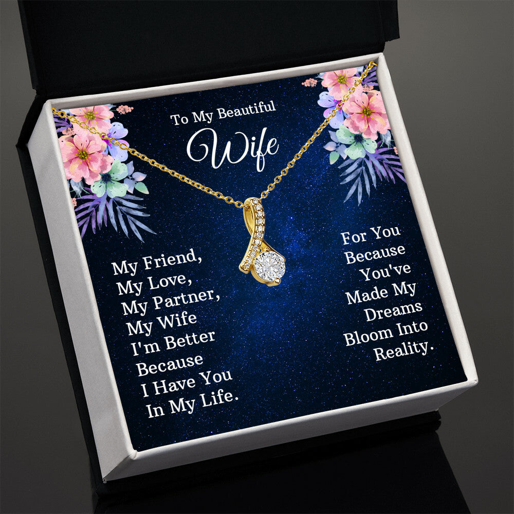 To My Wife - Alluring Beauty Necklace