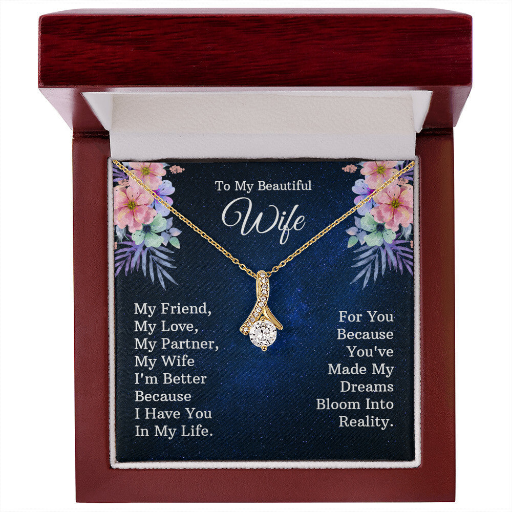 To My Wife - Alluring Beauty Necklace